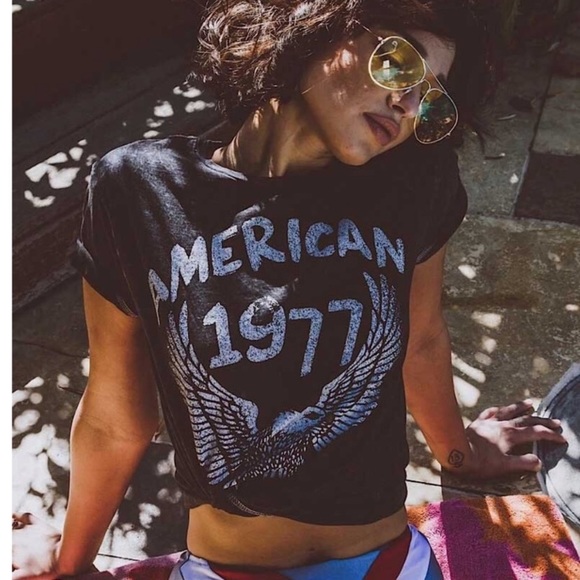 SOLD OUT Black American 1977 Eagle Boho Graphic Tee - Picture 3 of 6